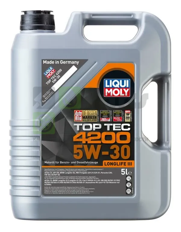 Моторное масло Liqui Moly Top Tec 4200 5W-30 синтетическое 5 л